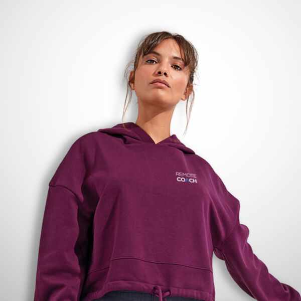 Remote Coach - Women's Cropped Oversize Hoodie Thumbnail
